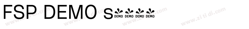 FSP DEMO s字体转换